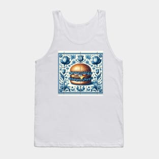 Delft Tile With Fast Food No.3 Tank Top